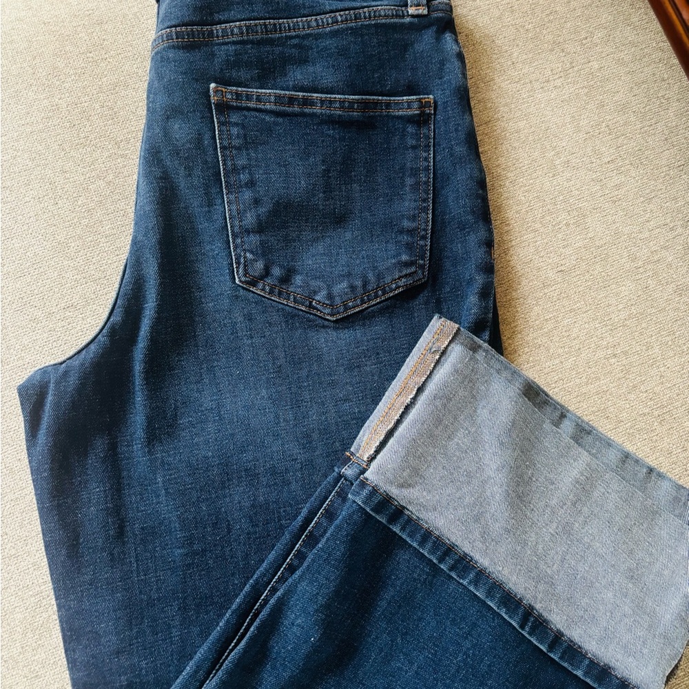 Banana Republic Dark Blue Straight cuffed Jeans - Picture 2 of 3